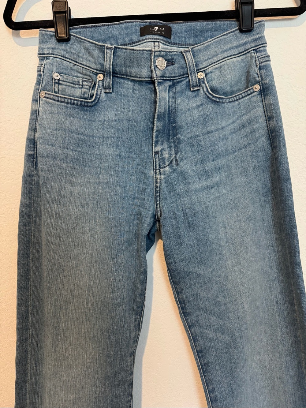Seven for all Mankind Dojo Wide Leg High Rise Denim Jeans - Picture 4 of 13